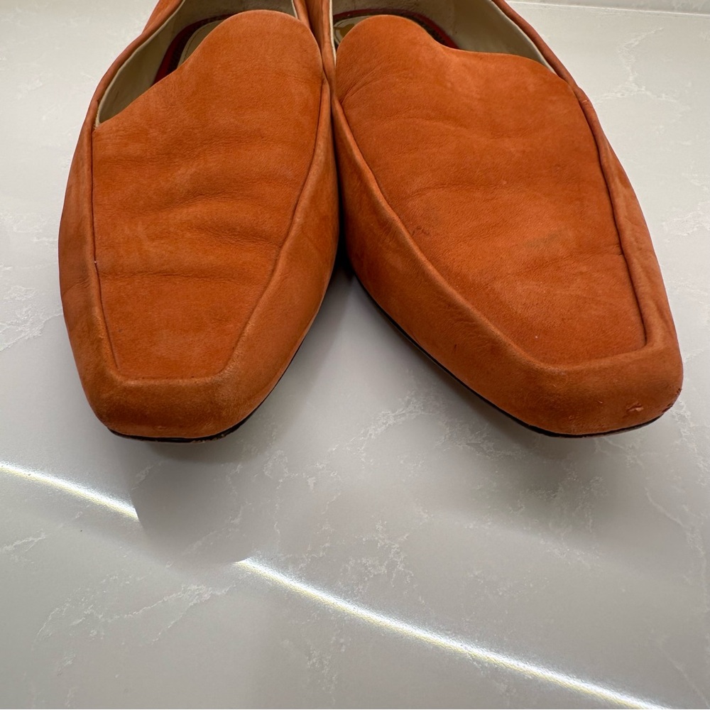 Sam Edelman Penny Burnt Orange Pointed Suede Loafers. Size: 7.5 M Women’s - Picture 5 of 13